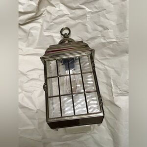 Bath and body works wallflower Silver and faux glass plug in  Lantern